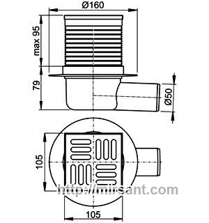 Сливной трап APV31