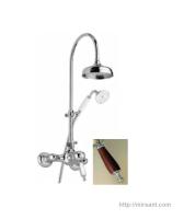Душевая колона Bugnatese Oxford OXCR6336C legno  хром.