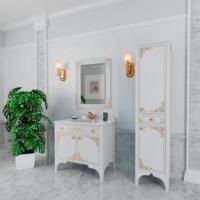 Тумба Marsan JACQUELINE 900x850x560 белая/черная