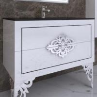 Тумба Marsan CHRISTINE 1000x510x500 белая/черная