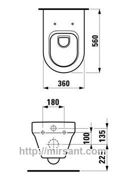 Биде Laufen Form 3167.1 напольное