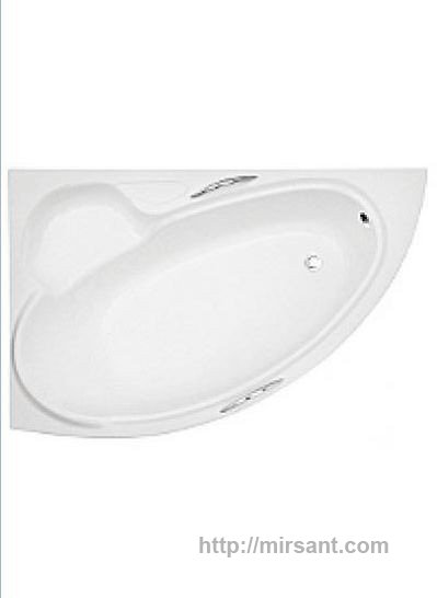 Ванна акриловая асимметричная BIANKA 150х95 L/R с отверстиями под ручки BESCO PMD PIRAMIDA