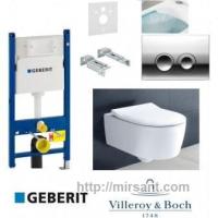 Комплект инсталляция Geberit +унитаз Villeroy&Boсh 5656RS01