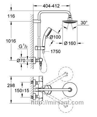 Душевая система Grohe 27922000