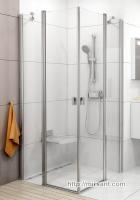 Душевая Ravak Chrome 1QVG0C00Z1+1QVG0C00Z1 120*120
