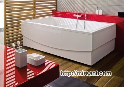 Ванна акриловая двухместная Pool Spa Fantasy 185*115 с ножками