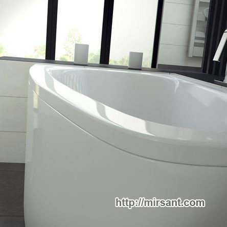 Ванна акриловая асимметричная Luna 150х80 L/R