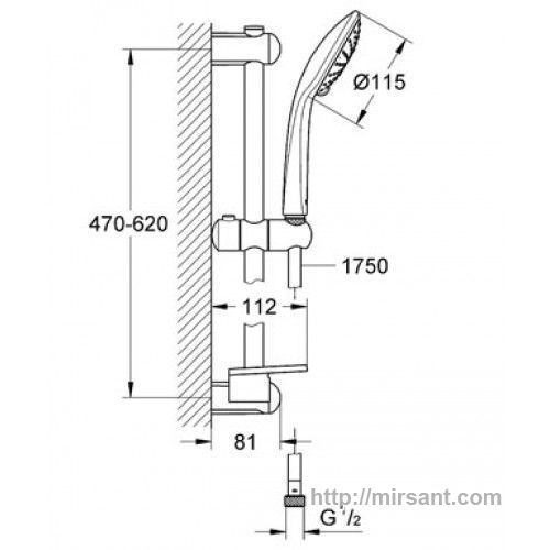 Душевой гарнитур Grohe Euphoria 27230001