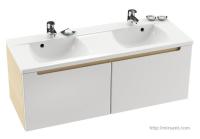 Тумба с умывальником Ravak Classic 130 см. белый/береза