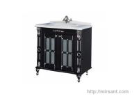 Тумба с умывальником Atoll Александрия 100 см. Black
