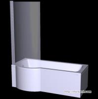 Ванна акриловая асимметричная Inspiro 160х70 L/R