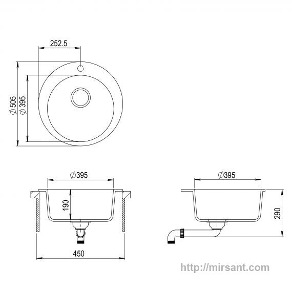 Кухонная мойка Clarus  SR100W