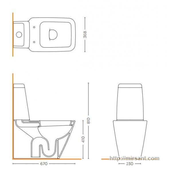 Унитаз-компакт Close Coupled Water Closet