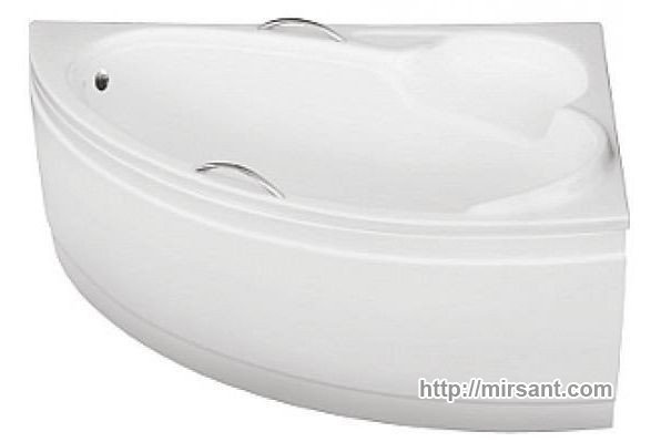 Ванна акриловая асимметричная BIANKA 150х95 L/R с отверстиями под ручки BESCO PMD PIRAMIDA