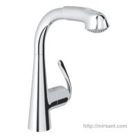 Смеситель для кухни с выдвижной лейкой Grohe Zedra 32553000 хром.