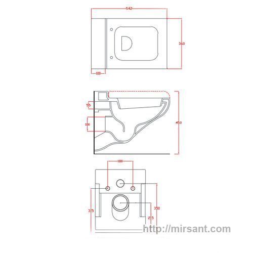 Унитаз La Fontana LFV001