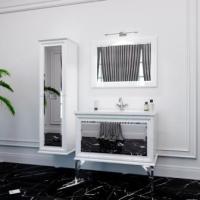 Пенал Marsan AMANDE 400x1500x330 белый/черный