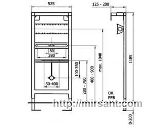 Инсталляция для писсуара Sanit 90.668.00.T000