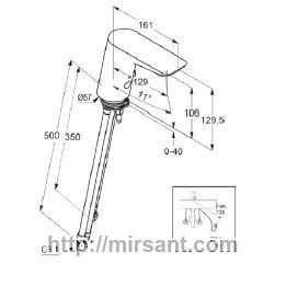 Смеситель для раковины электронный Kludi BALANCE 5220205 хром.