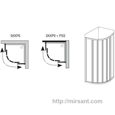 Душевой угол Ravak Supernova 32040100Z1 80*80