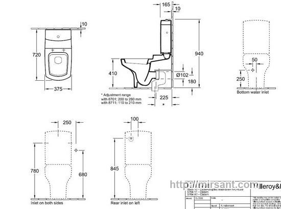 Унитаз Villeroy & Boch Amadea 7695102R напольный