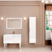 Тумба Marsan PATRICIA 700x485x450 белая/черная