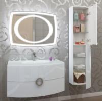 Тумба Marsan BEATRICE 900x470x570 белая/розовая/капучино