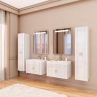 Тумба Marsan CHARLOTTAE 700x485x450 белая/черная