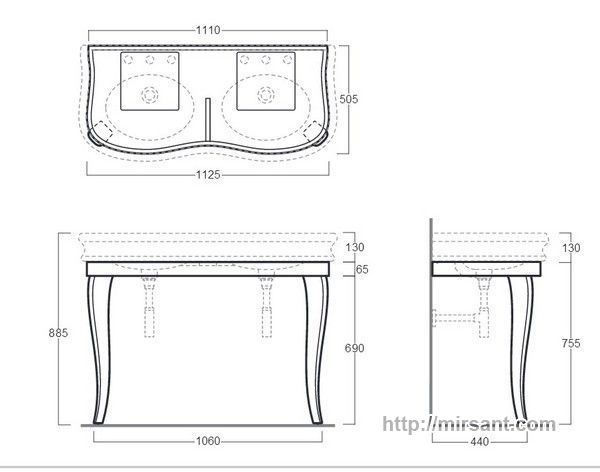 Тумба SIMAS Lante LAM120+LA12