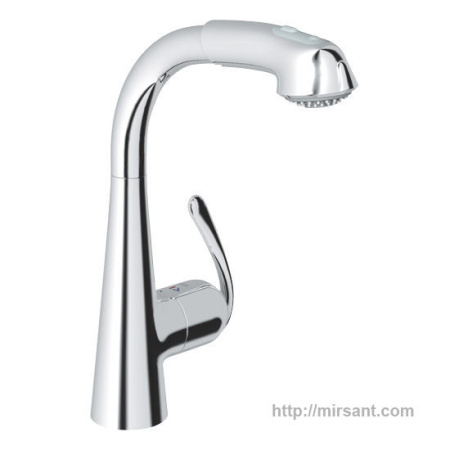 Смеситель для кухни с выдвижной лейкой Grohe Zedra 32553000 хром.