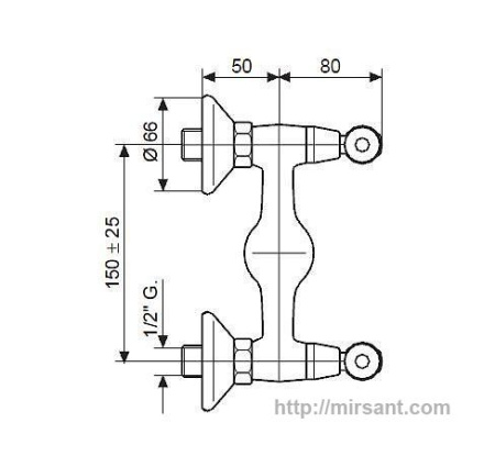 Смеситель на душ Emmevi Deco Ceramica BR121002 бронз. || 