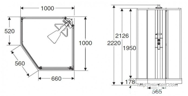 Душевая Ido NEW 49851-29-010 100*100