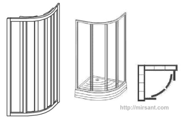 Душевая кабина Ravak Supernova 31140U00ZG 80*80