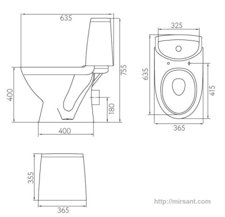 Унитаз компакт Kolo Runa Soft Close L89208000 напольный || 