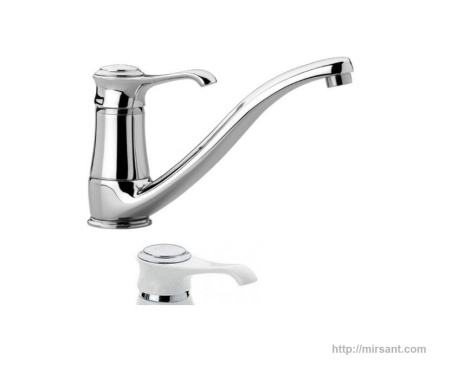 Смеситель на кухню Emmevi Tiffany BC6095  бел/хром.