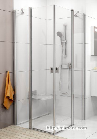 Душевая Ravak Chrome 1QVG0C00Z1+1QVG0C00Z1 120*120