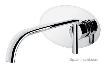 Смеситель для раковины настенный Emmevi Elly CR41055  хром.