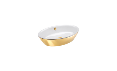 Раковина Catalano Gold&Silver 60х42 белый/золото 160VLNBO