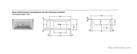 Акриловая ванна Duravit Starck 180*90 || 