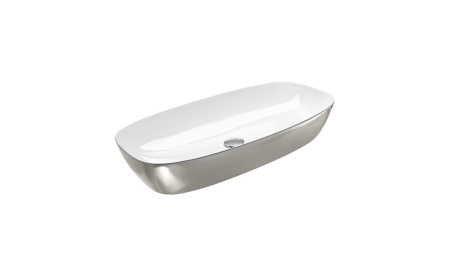 Умывальник Catalano Gold&Silver 80х40 белый/серебро 180APGRLXBA