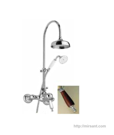 Душевая колона Bugnatese Oxford OXCR6336C legno  хром.