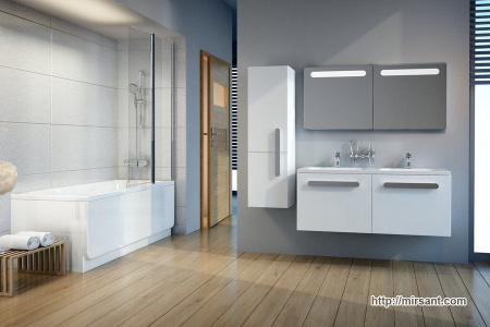 Зеркало Ravak Chrome 80 см. белый