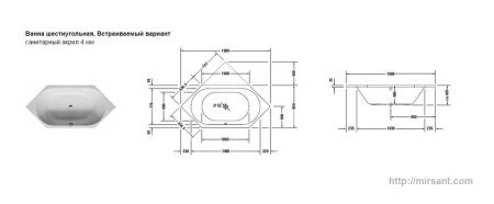 Акриловая ванна Duravit D-Code 190*90 || 