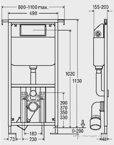 Инсталляция для унитаза Viega Eco 622176