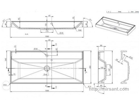Умывальник Fancy Marble Signe || 
