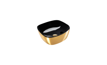 Раковина Catalano Gold&Silver 40х40 черный/золото 140APGRLXNO