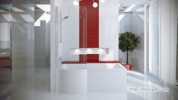 Ванна акриловая асимметричная Inspiro 150х70 L/R