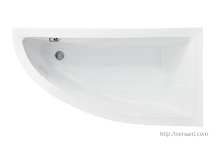 Ванна акриловая асимметричная Praktika 150х70 L/R || 