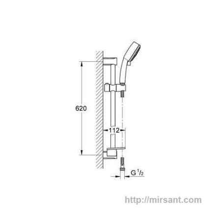 Душевой набор Grohe  Tempesta New Cosmopolitan 27929002 || 