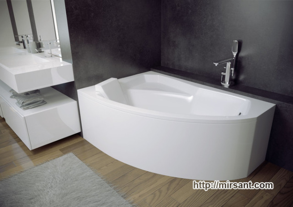 ВАННА АКРИЛОВАЯ RIMA 150Х95 BESCO L/R